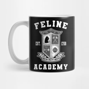 Feline Academy BW Mug